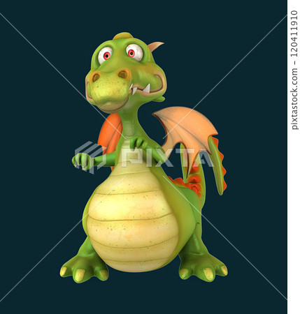Fun 3D cartoon character 120411910