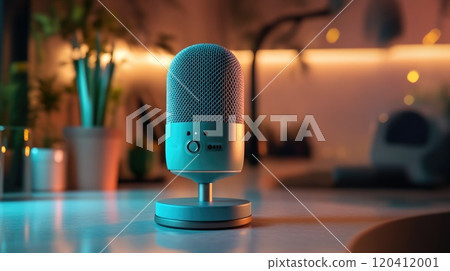 Battery-Sized Karaoke Microphone in Elegant Interior Battery-Sized Karaoke Microphone in Elegant Interior 120412001