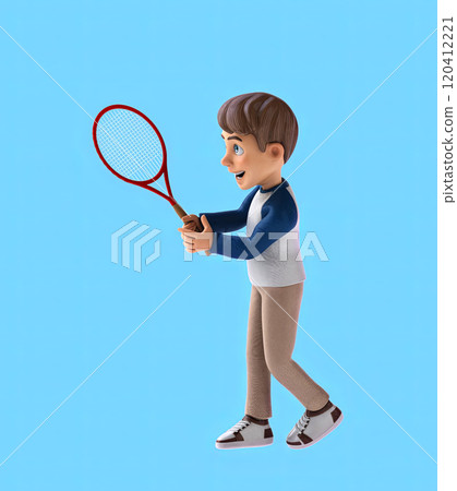 Fun 3D cartoon character illustration 120412221