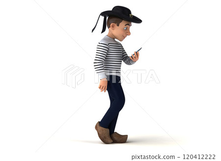 Fun 3D cartoon character illustration 120412222