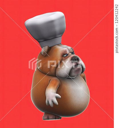 Fun 3D cartoon character illustration 120412242