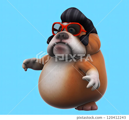Fun 3D cartoon character illustration 120412243