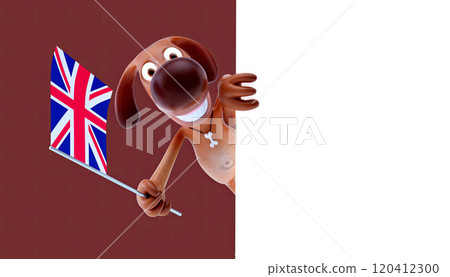 Fun 3D cartoon character illustration 120412300