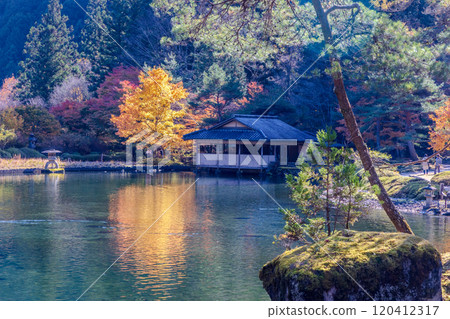 The grounds of Furumine Shrine in autumn The grounds of Furumine Shrine in autumn 120412317