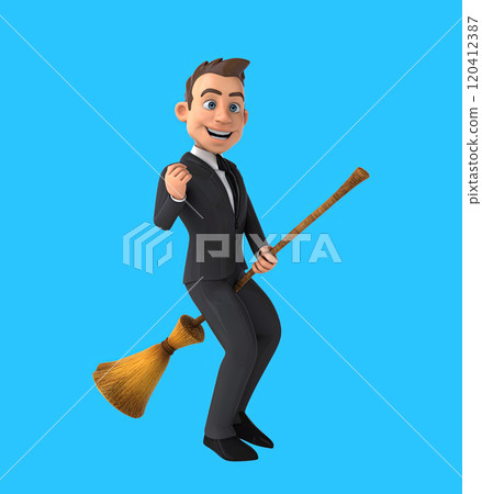 Fun 3D cartoon character 120412387