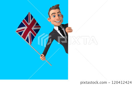 Fun 3D cartoon character 120412424