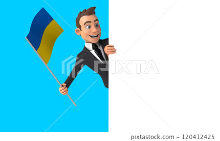 Fun 3D cartoon character 120412425