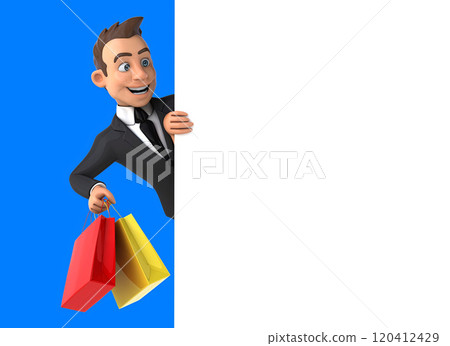 Fun 3D cartoon character 120412429