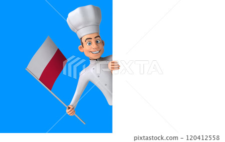 Fun 3D cartoon character 120412558