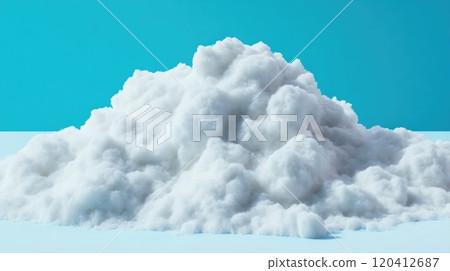 Snow Pile in the Winter Landscape 120412687