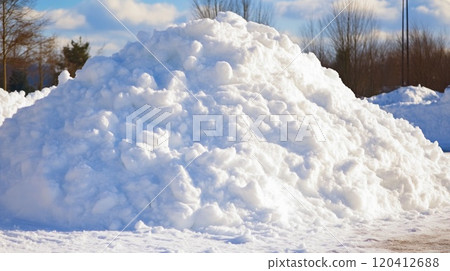 Fresh Snow Accumulating on Ground Fresh Snow Accumulating on Ground 120412688