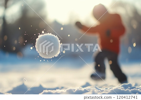 Winter Adventure with Kids and Snowballs Winter Adventure with Kids and Snowballs 120412741