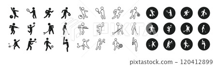 12種運動象形圖 12種運動象形圖 120412899