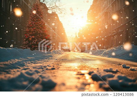Sunny Christmas Day in a Winter Wonderland Sunny Christmas Day in a Winter Wonderland 120413086