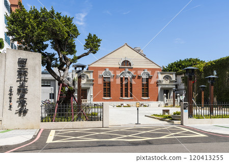 Building view of the Former Hsinchu Assembly Hall in Taiwan. It is now the National Hsinchu Living Art Center as a venue for exhibitions, and public activity. 120413255