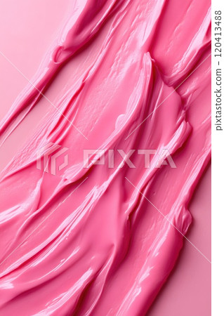 Soft Pink Cream Smear for Product Photography 120413488