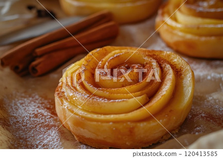 Delightful Apple Tart with Caramelized Apples 120413585