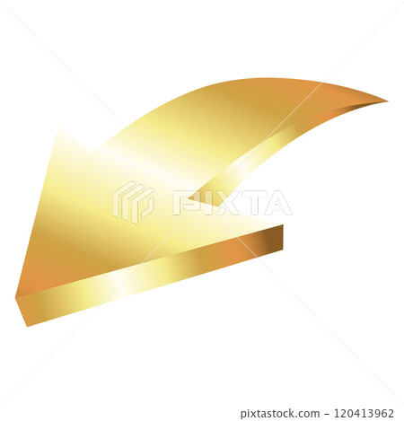 Golden bright beautiful arrow cursor design 120413962