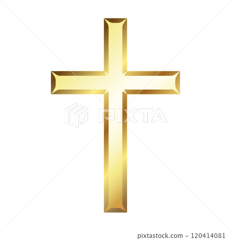 Golden yellow bright christian cross design 120414081