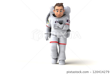 Fun 3D cartoon character illustration 120414279