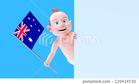 Fun 3D cartoon character 120414530