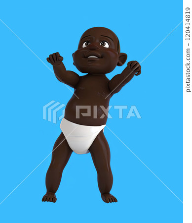 Fun 3D cartoon character 120414819