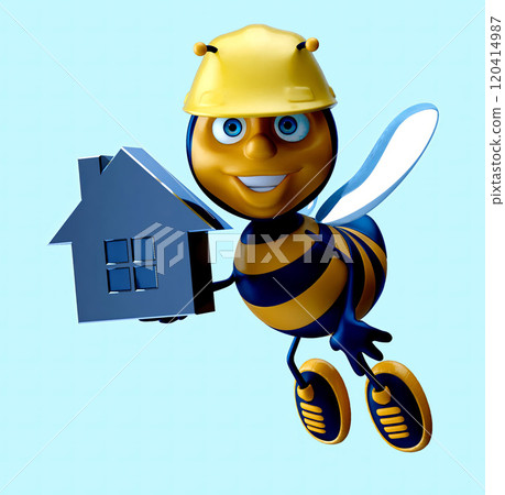 Fun 3D cartoon character 120414987