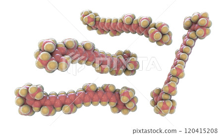 Molecular model of beta-carotene, precursor to vitamin A, 3d illustration Molecular model of beta-carotene, precursor to vitamin A, 3d illustration 120415208