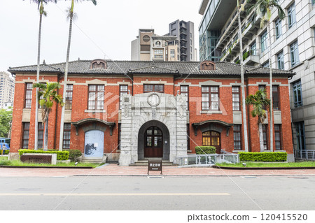 Building exterior of the Hsinchu City Art Gallery in Taiwan. It was once a Hsinchu City Household Registration Office during the Japanese rule. 120415520