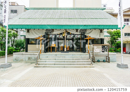 Shirooka Shrine (a remnant of Numazu Castle, Inari-sama, Gongen-sama) worship hall, Otemachi, Numazu City, Shizuoka Prefecture 120415759