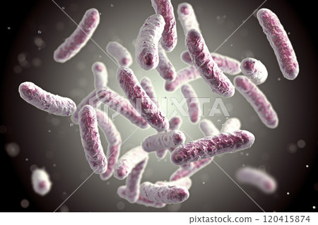 Microbe, microorganism, rod-shaped bacterium Microbe, microorganism, rod-shaped bacterium 120415874