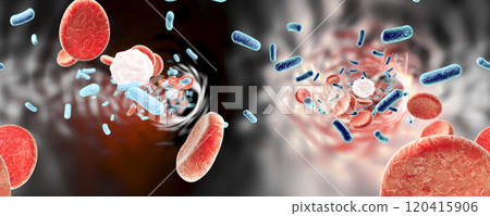 Bacteria in blood, bacteriemia 120415906