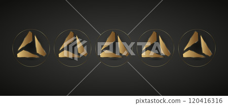 abstract vector logo for business card abstract vector logo for business card 120416316