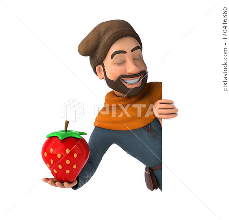 Fun 3D cartoon character 120416360