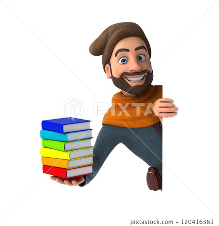 Fun 3D cartoon character 120416361