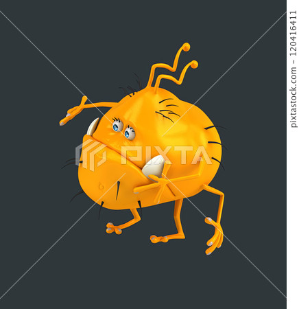 Fun 3D cartoon character 120416411