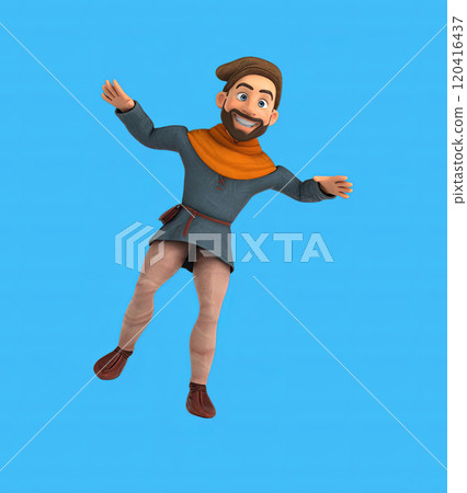 Fun 3D cartoon character 120416437
