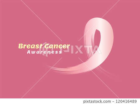 breast cancer design over pink background vector illustration 120416489