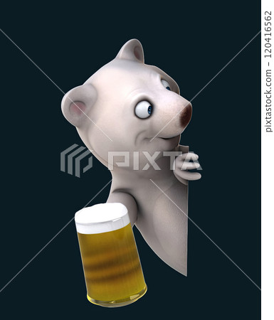 Fun 3D cartoon character 120416562