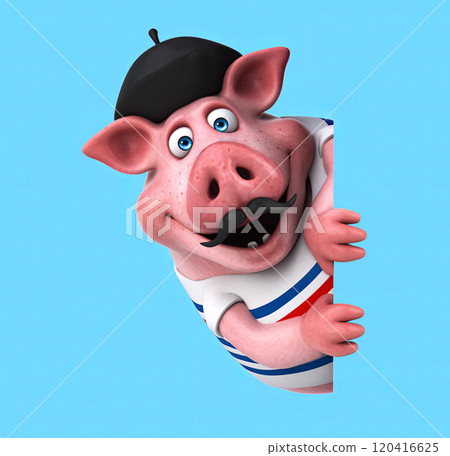 Fun 3D cartoon character 120416625