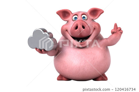 Fun 3D cartoon character 120416734