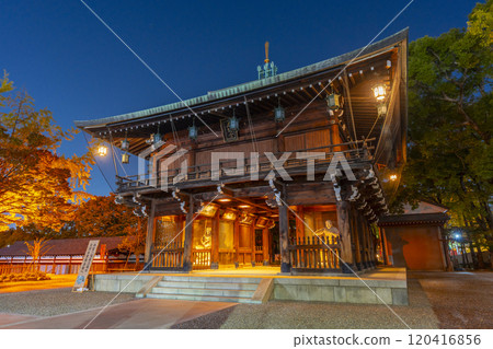 Ishikiri Tsurugiya Shrine (Ishikiri Shrine) at night - Ema Hall 120416856