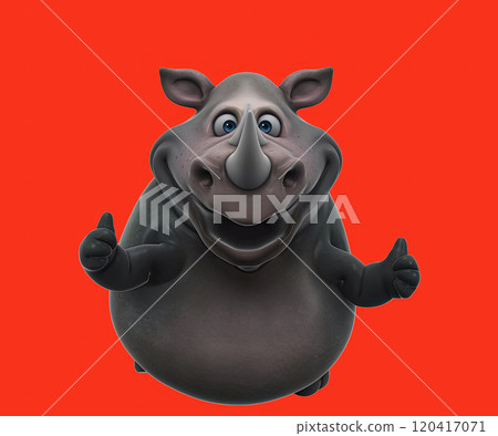 Fun 3D cartoon character 120417071
