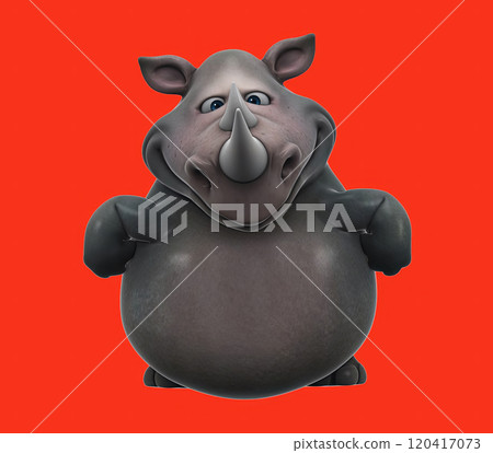 Fun 3D cartoon character 120417073