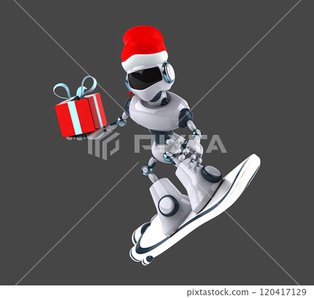 Fun 3D cartoon character 120417129