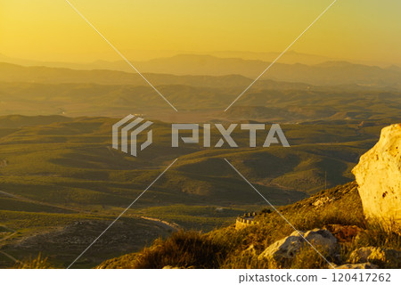 Coast landscape, Mesa Roldan headland Spain 120417262