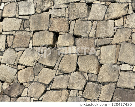 Details of a well-constructed stone wall Details of a well-constructed stone wall 120417420