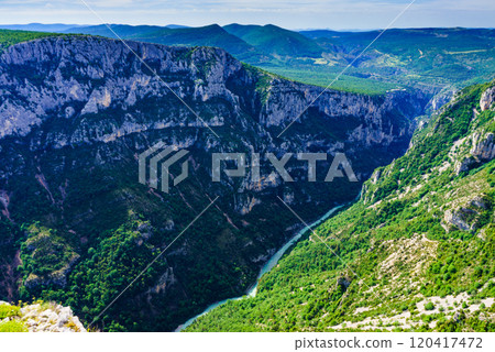 Mountain view. Verdon Gorge in Provence France. 120417472