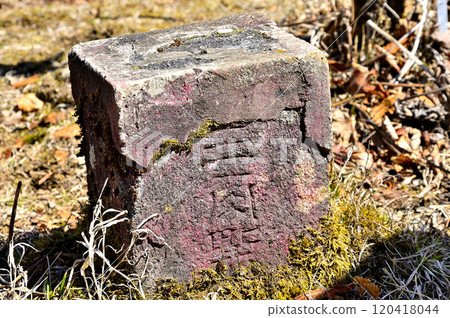 道志山地塊，日本200名山之一禦佐台山的山頂，一級三角測量點 120418044