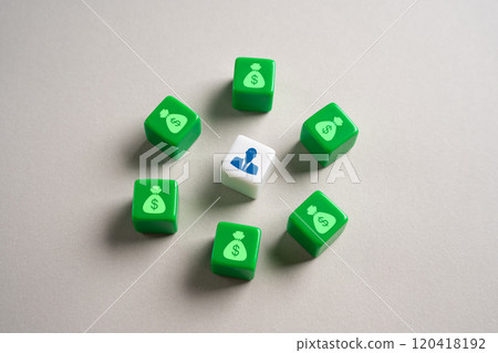 Businessman surrounded by money. Concept of earnings and financial success. Available contracts and orders. Job offers. Grants and bonuses. Investments and earnings. Businessman surrounded by money. Concept of earnings and financial success. Available contracts and orders. Job offers. Grants and bonuses. Investments and earnings. 120418192